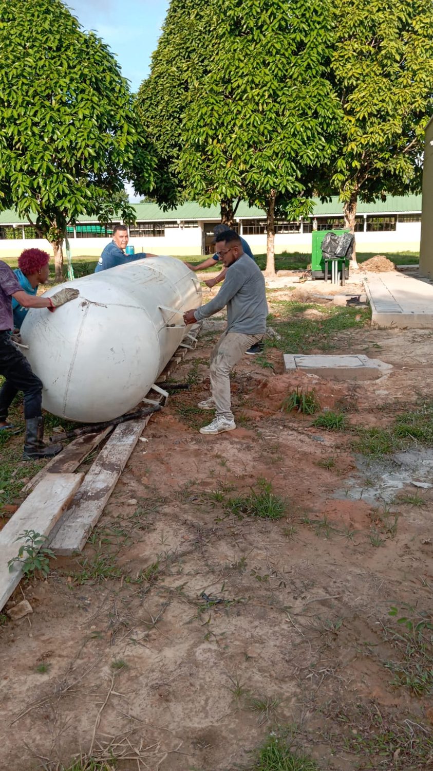 Instalación de tanque GLP en campo